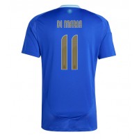Camiseta Argentina Angel Di Maria #11 Segunda Equipación Replica Copa America 2024 mangas cortas